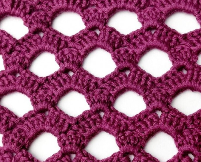 Large Lacy Zigzag Crochet Stitch Photo Tutorial Large Lacy Zigzag Crochet Stitch Photo Tutorial