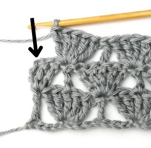 Large Uneven Fan Crochet Stitch Photo Tutorial