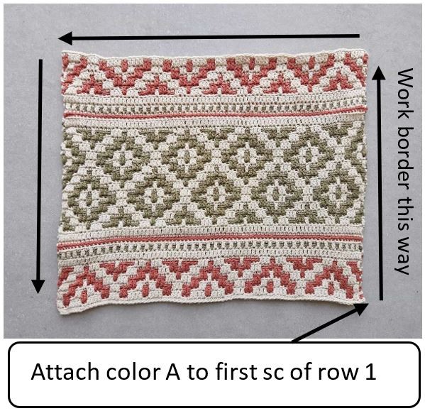 Bohemian Mosaic Placemat Crochet Pattern