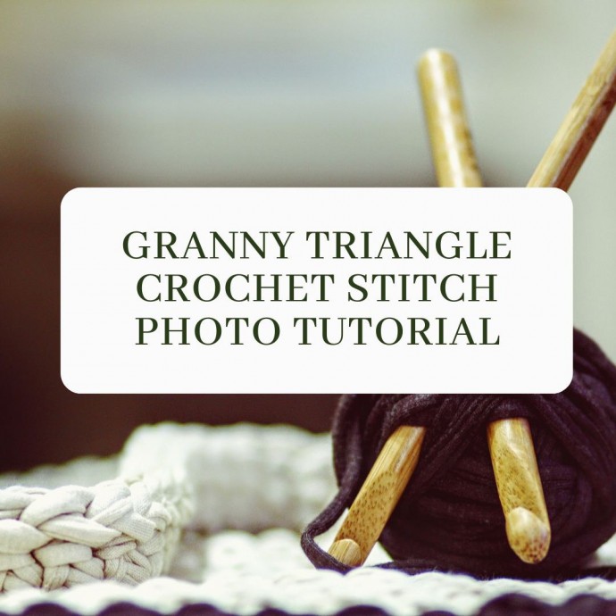 Granny Triangle Crochet Stitch Photo Tutorial