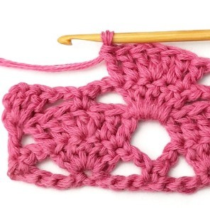 Large Uneven Clam Crochet Stitch Photo Tutorial