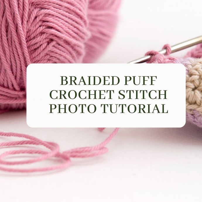 Braided Puff Crochet Stitch Photo Tutorial