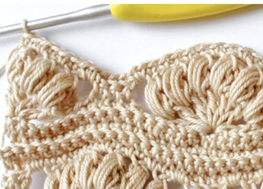 Crochet Dense Shell Stitch