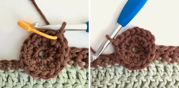 How to Crochet a Sunflower Stitch Photo Tutorial
