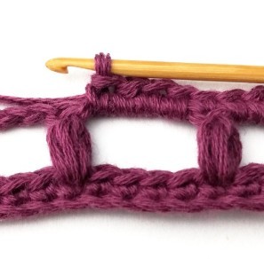 Stacked Puff Grid Crochet Stitch Photo Tutorial