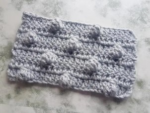 Crochet Monochromatic Polka Dot Pattern Photo Tutorial