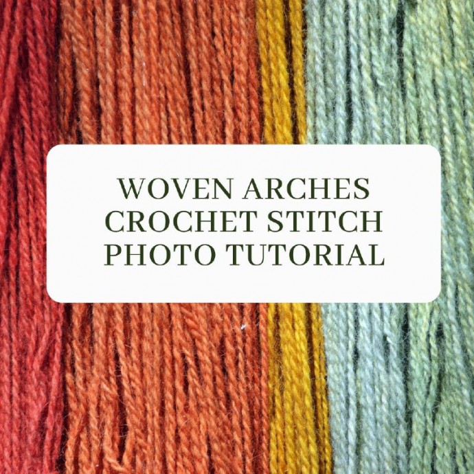 Woven Arches Crochet Stitch Photo Tutorial