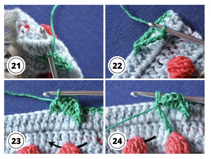 Crochet Textured Cherry Stitch