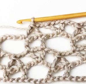 Lacy Interlocked Circles Crochet Stitch Photo Tutorial