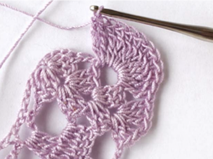 Crochet Three Chain Lace Border Tutorial