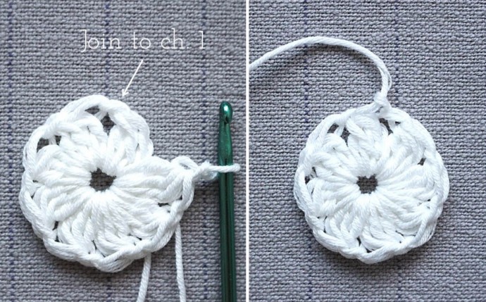Dally Dahlia Crochet Granny Square Photo Tutorial