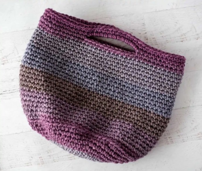 Crochet Basket Tote