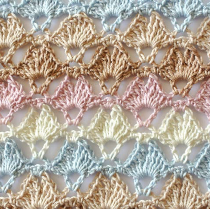 Crochet Lace Shell Stitch