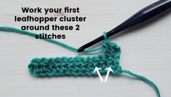 Leafhopper Crochet Stitch Photo Tutorial