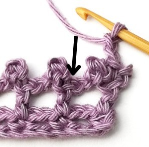 Striped Picot Mesh Crochet Stitch Photo Tutorial