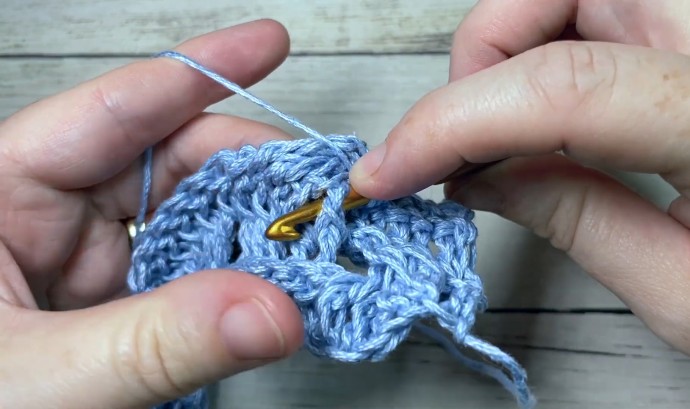 How to Crochet the Slanted Brick Stitch Photo Tutorial