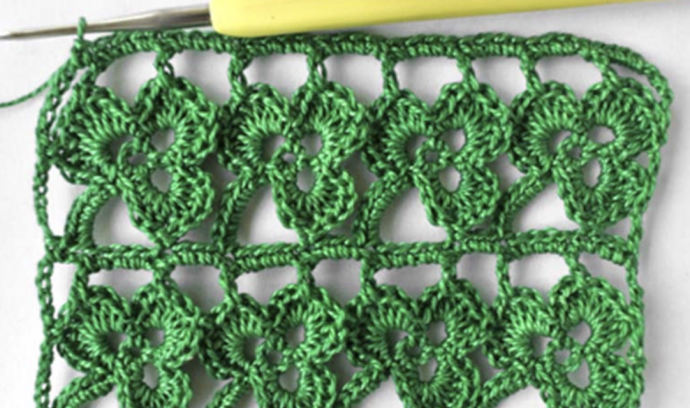 Crochet Lace Leaf Stitch