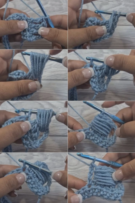 Crochet Large Blocked Puff Stitch Tutorial