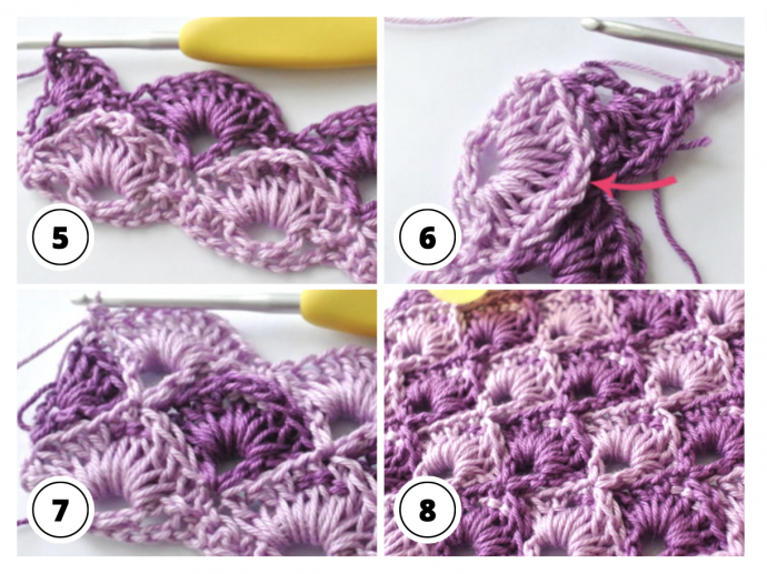 Crochet Textured Shell Stitch Tutorial