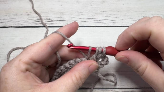 Double Crochet Column Stitch Photo Tutorial