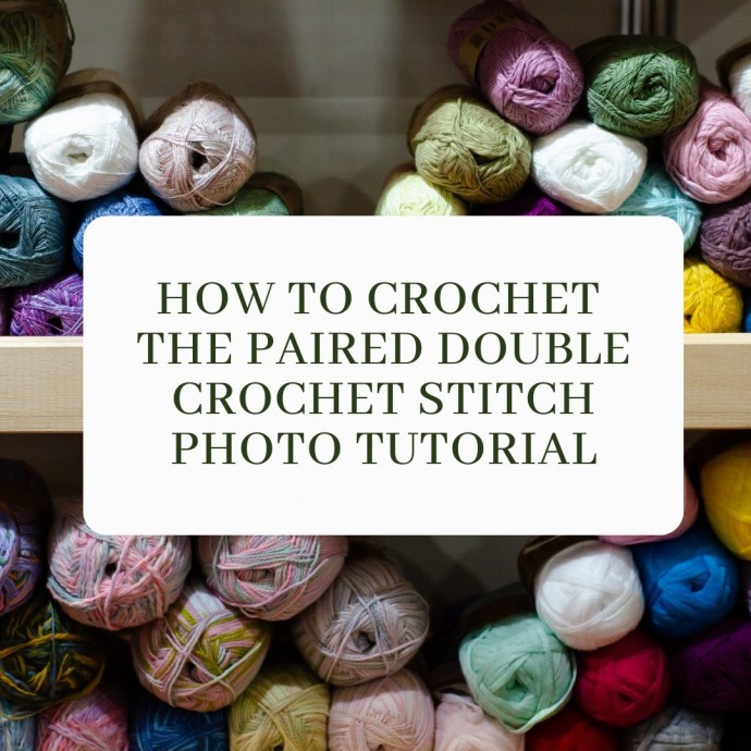 How to Crochet the Paired Double Crochet Stitch Photo Tutorial