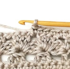 Aligned Four Leaf Clover Crochet Stitch Photo Tutorial
