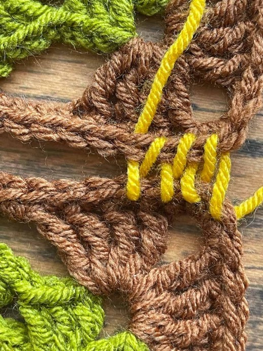 Mattress Stitch Invisible Flat Join in Crochet Photo Tutotial
