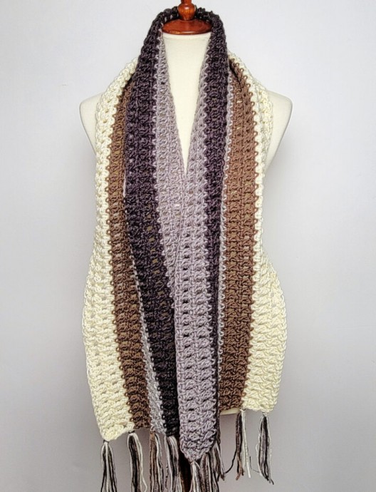 Speed Stripe Scarf Crochet Pattern