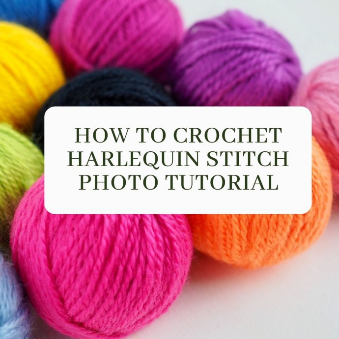 How to Crochet Harlequin Stitch Photo Tutorial