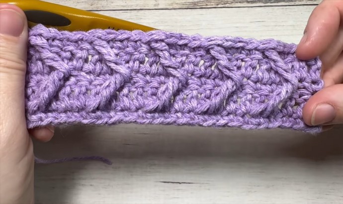 How to Crochet the ZigZag Cable Stitch Photo Tutorial