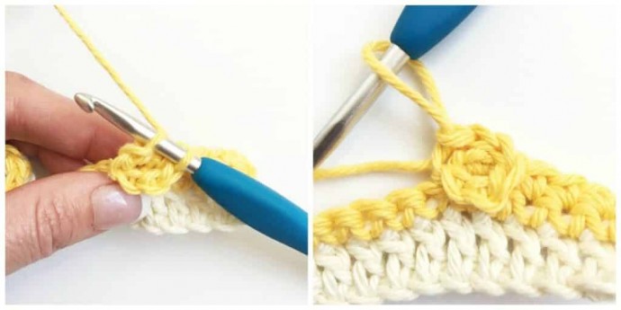 Cherry Blossom Flower Crochet Stitch Photo Tutorial