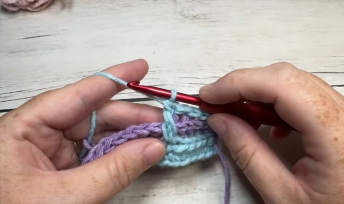 How to Crochet the Layered Brick Stitch Photo Tutotial