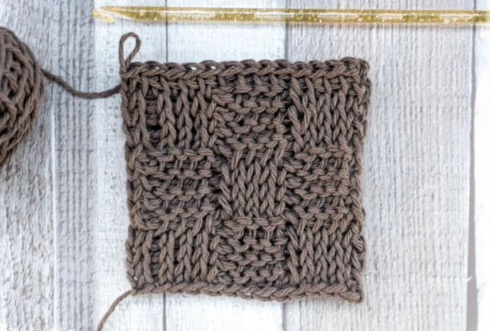 Tunisian Crochet Basket Weave Stitch Tutorial
