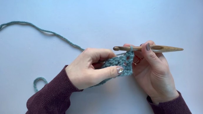Tweed Twisted Cable Crochet Stitch Photo Tutorial