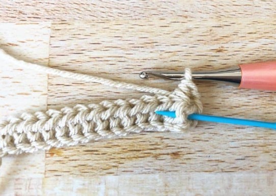 Back Post Half Double Crochet Stitch Photo Tutorial