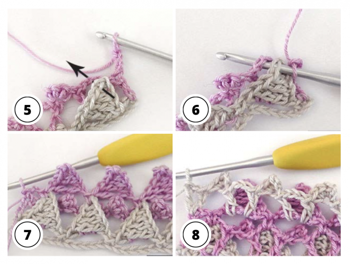 Crochet Triangle Stitch