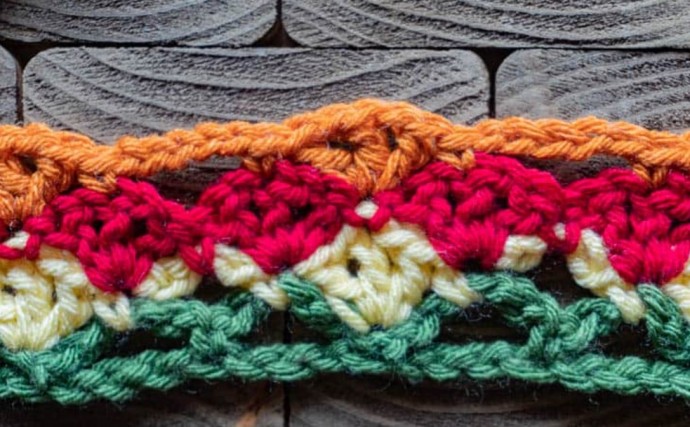 Argyle Shell Crochet Stitch Photo Tutorial