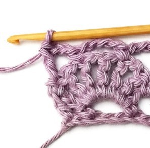 Lacy Aligned Scallop Crochet Stitch Photo Tutorial
