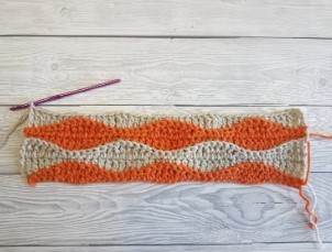 Textured Rolling Waves Crochet Pattern Photo Tutorial