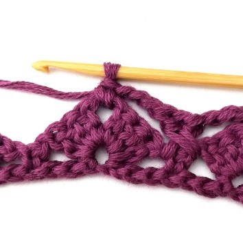 The Crossed Double Crochet and Split Fan Stitch Photo Tutorial