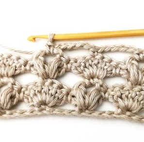 The Shell and Puff V Crochet Stitch Photo Tutorial