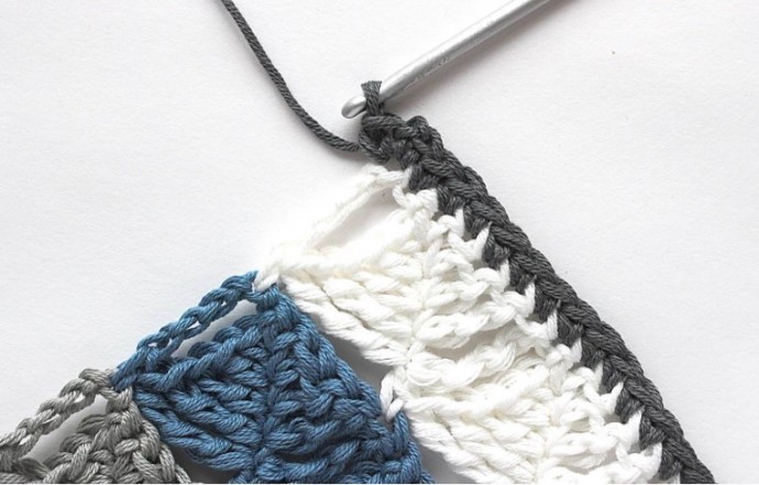 Wedged In: Wedge Crochet Stitch and Granny Square Photo Tutorial
