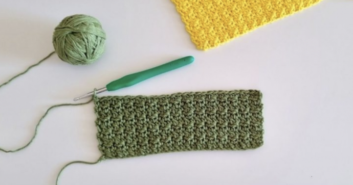 Crochet the Easy Crumpled Griddle Stitch