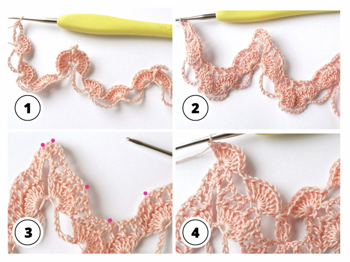 How to Crochet Big Ripple Stitch