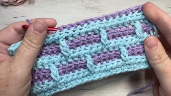How to Crochet the Layered Brick Stitch Photo Tutotial