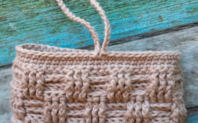 Basketweave Card Wallet Crochet Pattern