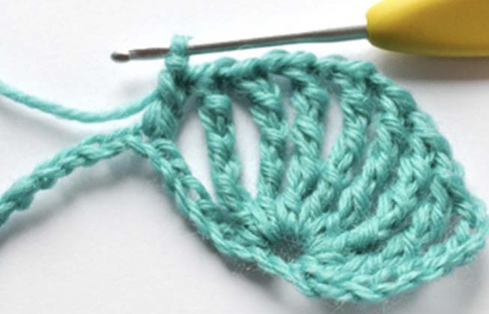 Crochet Rhombe Shell Stitch