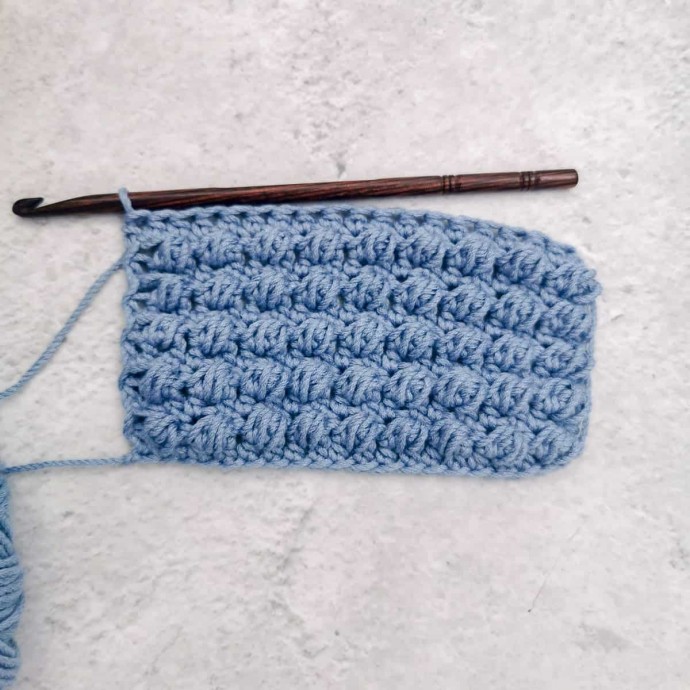 Puffs and Slip Stitches Crochet Stitch Photo Tutorial