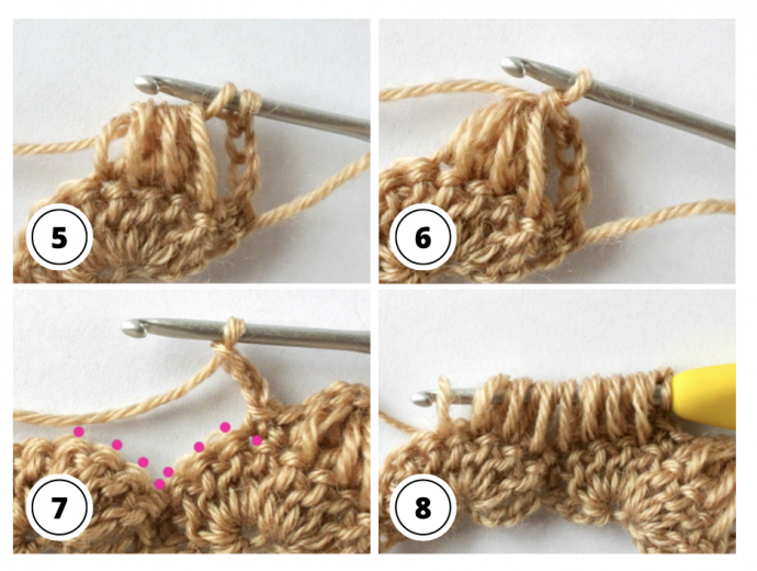 Crochet Long Puff Stitch