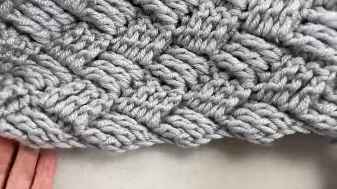 Diagonal Basket Weave Crochet Stitch Photo Tutorial